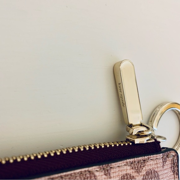 Kate Spade Flower Coated Canvas Key Pouch - Picture 4 of 6